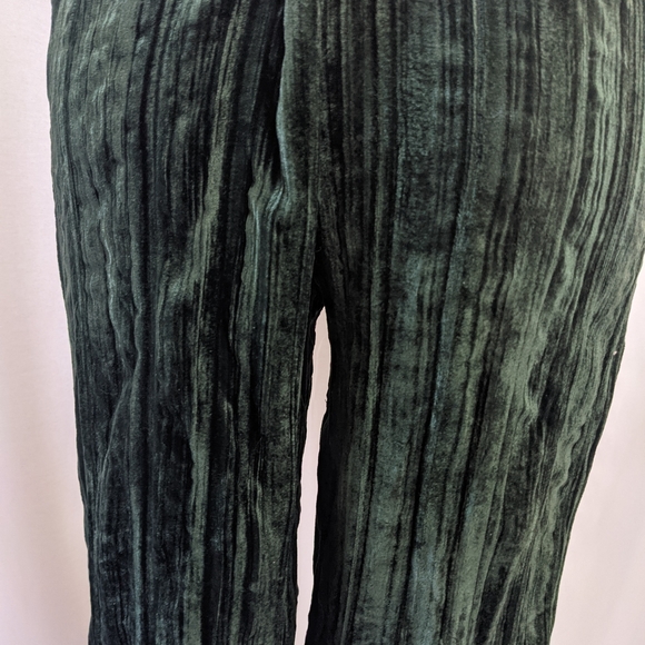 ASOS Forest Green High Waisted Velvet Trousers - Picture 7 of 7